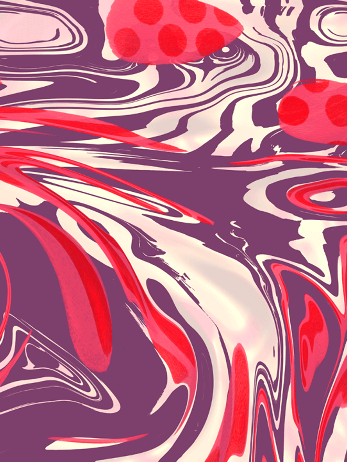 summer berries and cream flavour pattern